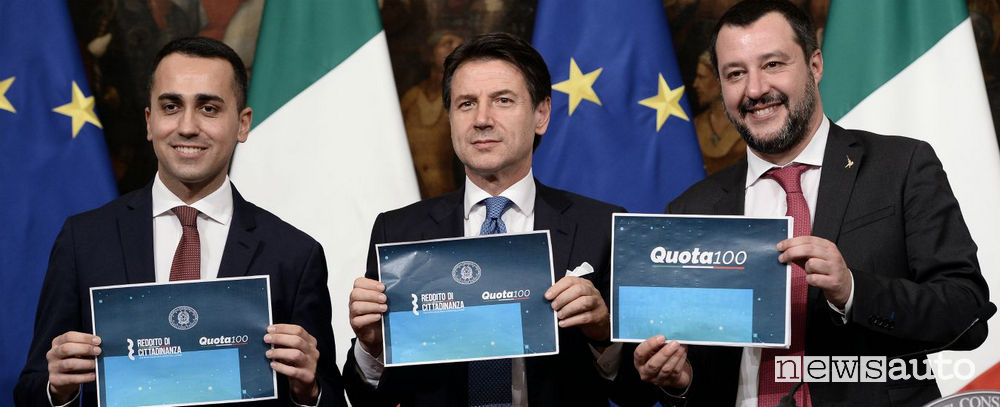 reddito di cittadinanza di maio, conte, salvini