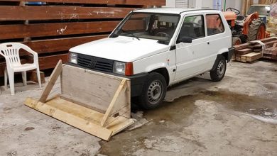 Fiat Panda spazzaneve fai da te