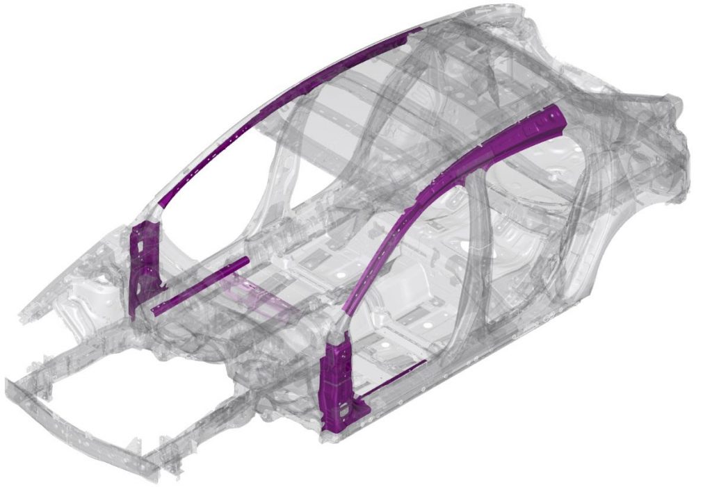 Scocca leggera acciaio più resistente Mazda