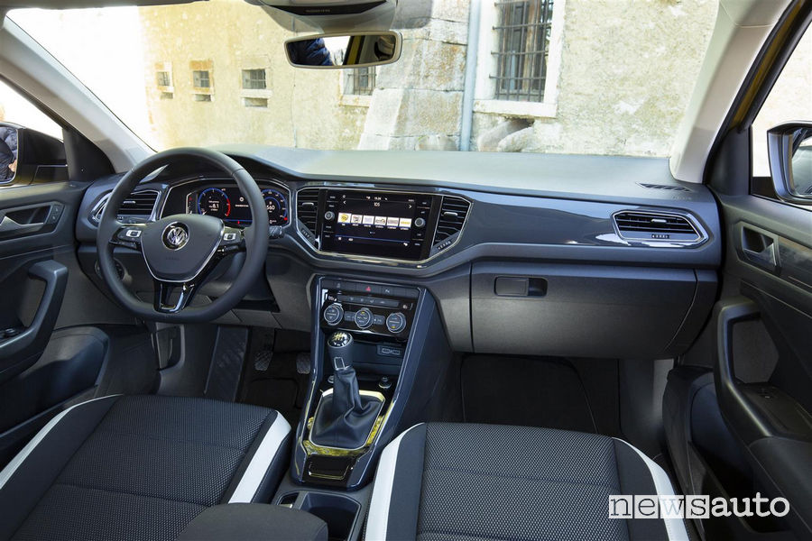 10 SUV più venduti in Italia nel 2018 VW T-Roc interni
