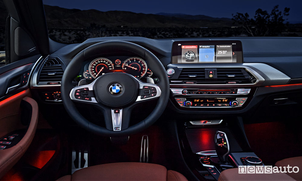 10 SUV più venduti in Italia nel 2018 BMW X3 interni