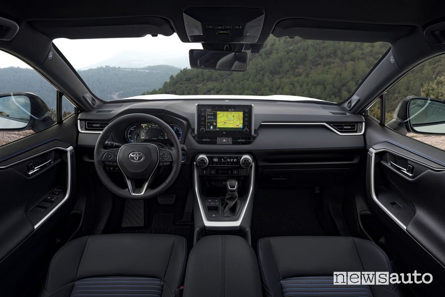 Nuova Toyota Rav4 2019, plancia strumenti