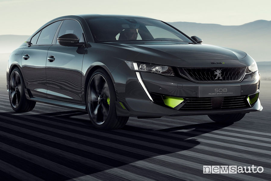 Peugeot 508 Sport Engineered concept, vista di profilo