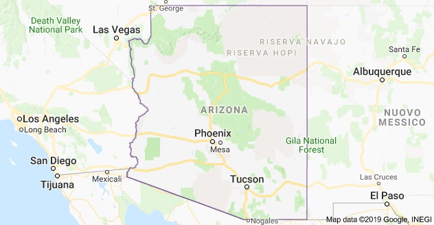 Viaggio in Arizona in auto