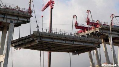 Campata smontaggio Ponte morandi-demolizione-fase 2