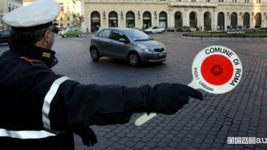 Blocco traffico Roma 10 febbraio