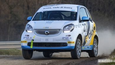 Smart elettrica da corsa Rallycross