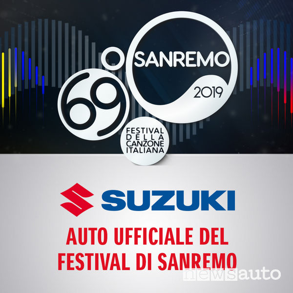 Locandina Suzuki auto ufficiale Festival di Sanremo 2019
