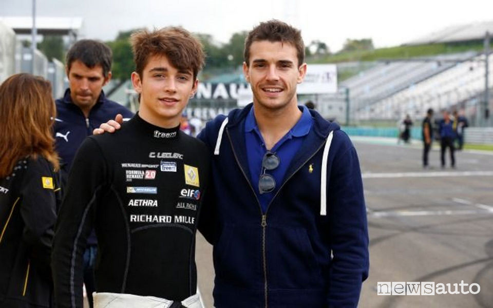Charles Leclerc e Jules Bianchi