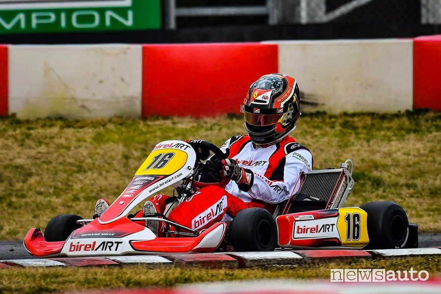 Charles Leclerc sul kart