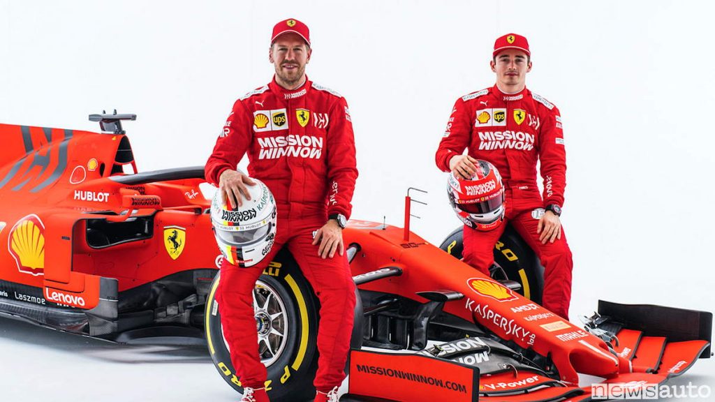 Charles Leclec in coppia con Sebastian Vettel nella sua prima stagione alla guida della Ferrari