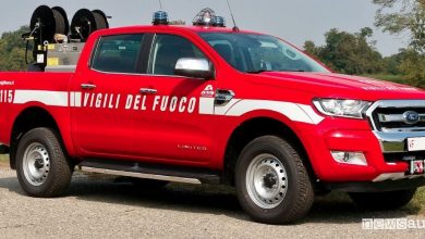 Auto Vigili del Fuoco, nuovo Ford Ranger pick-up 4x4