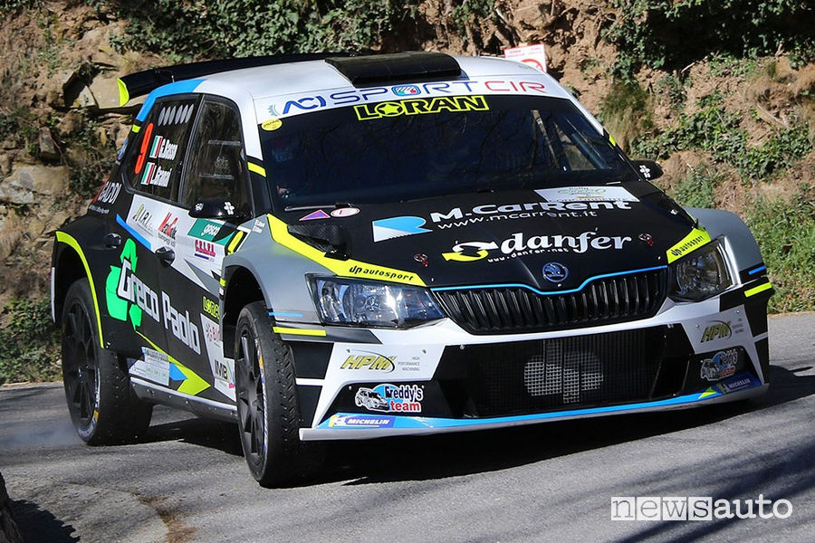 Classifica Rally il Ciocco 2019, Skoda Fabia R5 Giandomenico Basso﻿