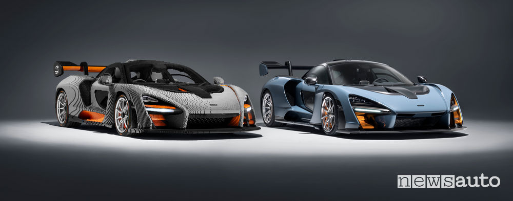 mclaren senna lego confronto auto giocattolo vs reale
