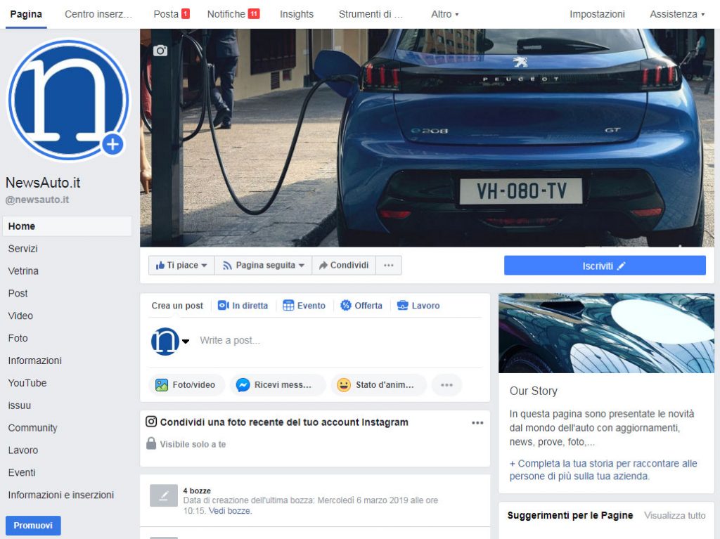 pagina facebook newsauto