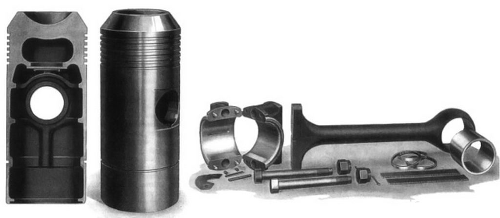 rombo motore d'epoca fairbanks morse 32D pistoni