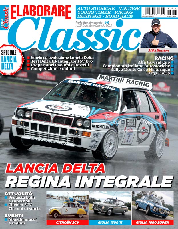 Magazine Elaborare Classic con il test del Kit Abarth 595 alla Targa Florio 2018