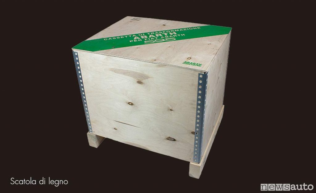 Cassa in legno Abarth 595
