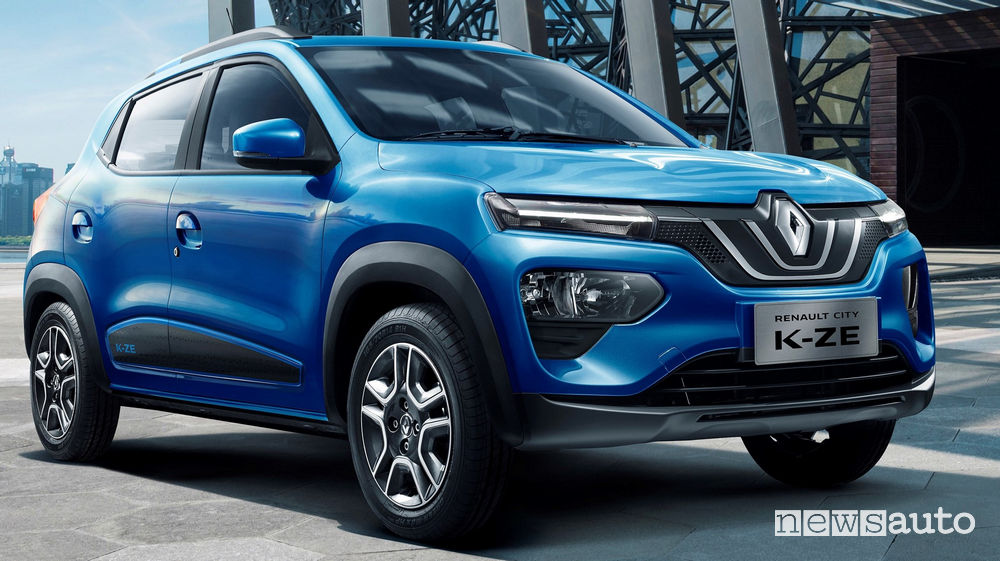 Renault City K-ZE vista di profilo