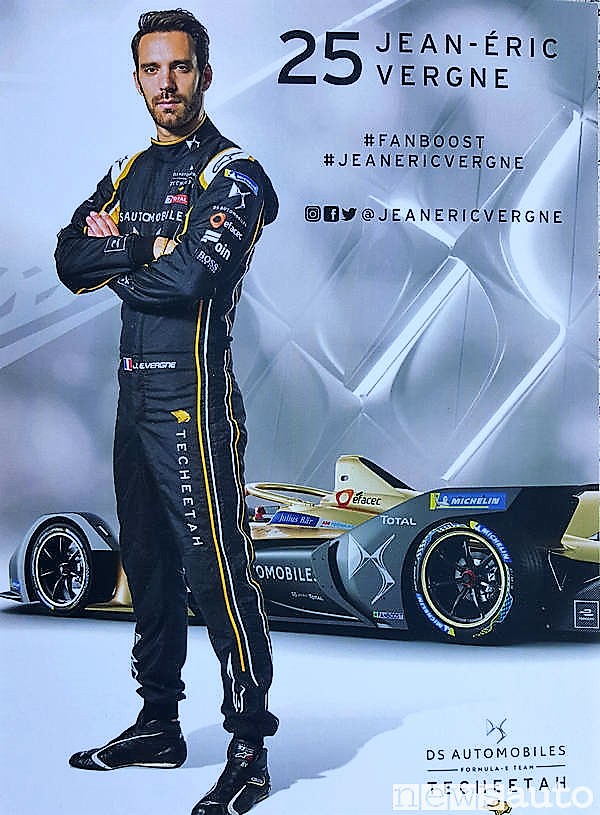 Pilota n° 25 Jean Eric Vegne - Formula E DS Automobiles 