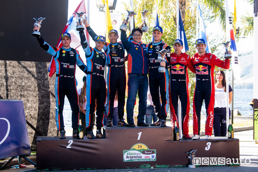 WRC 2019 podio finale Rally Argentina
