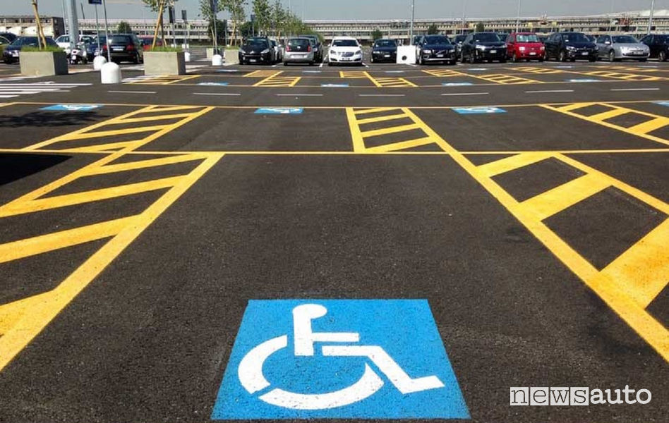 Multa parcheggi disabili