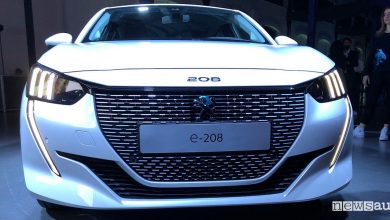 Nuova Peugeot e-208 elettrica