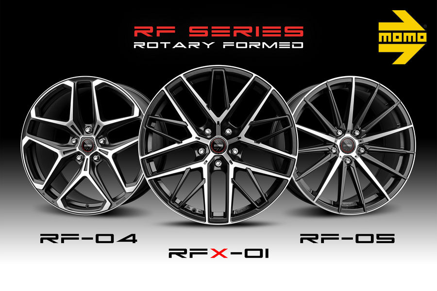 Ruote in lega Momo  "Rotary Formed" RF-04, RFX-01, RF-05 