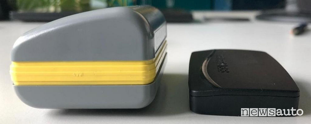 Telepass nuovo modello a confronto con il vecchio grigio