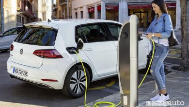 volkswagen-e-golf-ricarica Auto elettrica