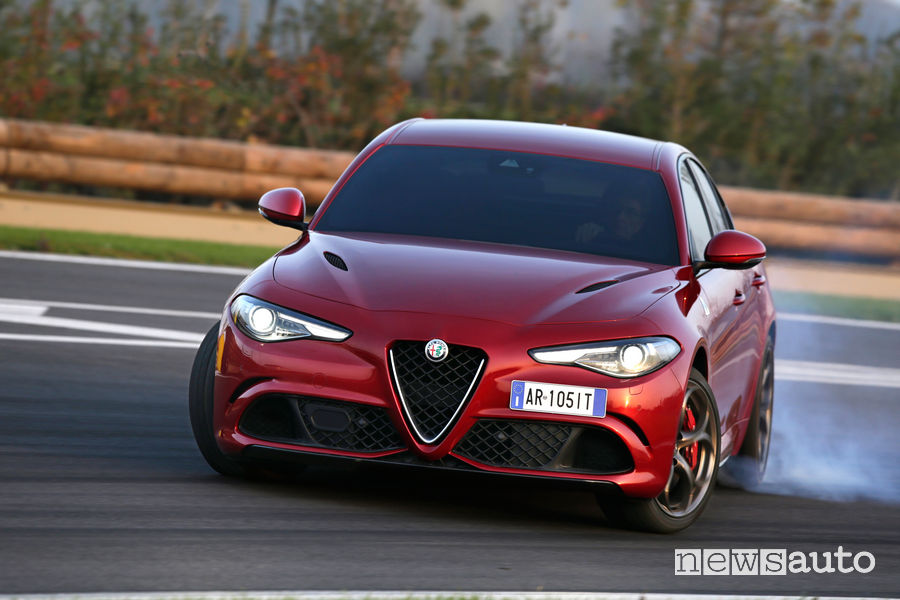 Traverso Alfa Romeo Giulia Quadrifoglio in pista