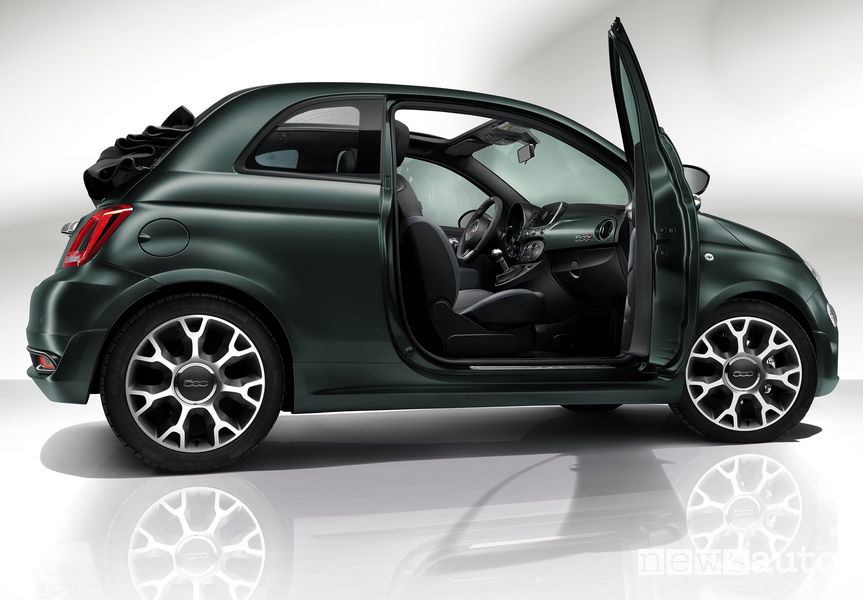 Fiat 500 Rockstar cabrio portiera aperta