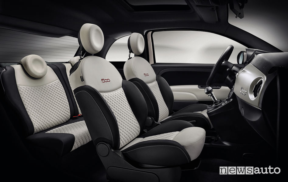 Fiat 500 Star abitacolo finitura perlata