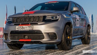 Jeep Grand Cherokee Trackhawk, record di velocità su ghiaccio
