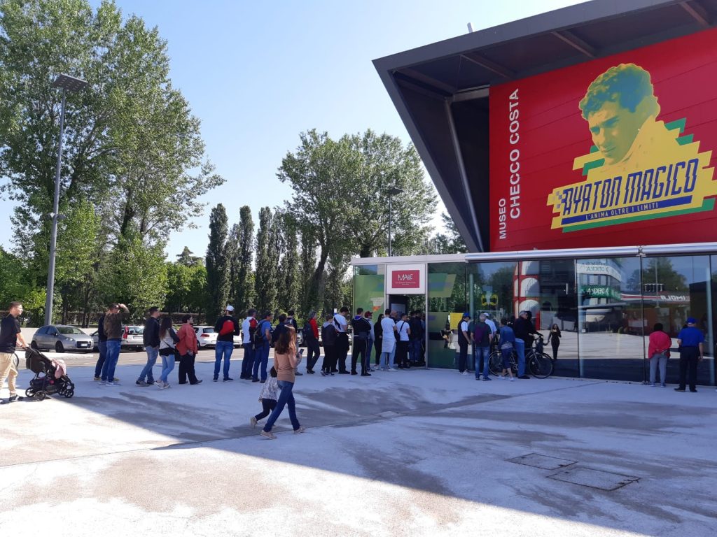 Entrata del  MAICC – Museo Multimediale Autodromo di Imola Checco Costa 