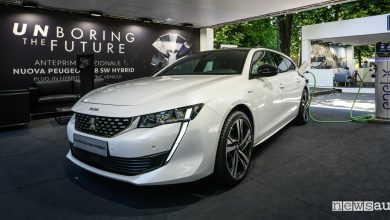 Peugeot 508 SW HYbrid al Parco Valentino 2019