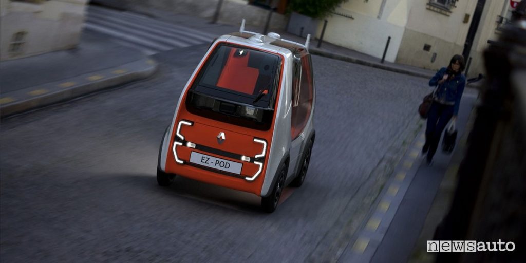 Renault EZ-POD, auto robot a guida autonoma ed elettrico