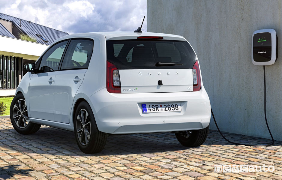 Skoda CITIGOe iV elettrica ricarica