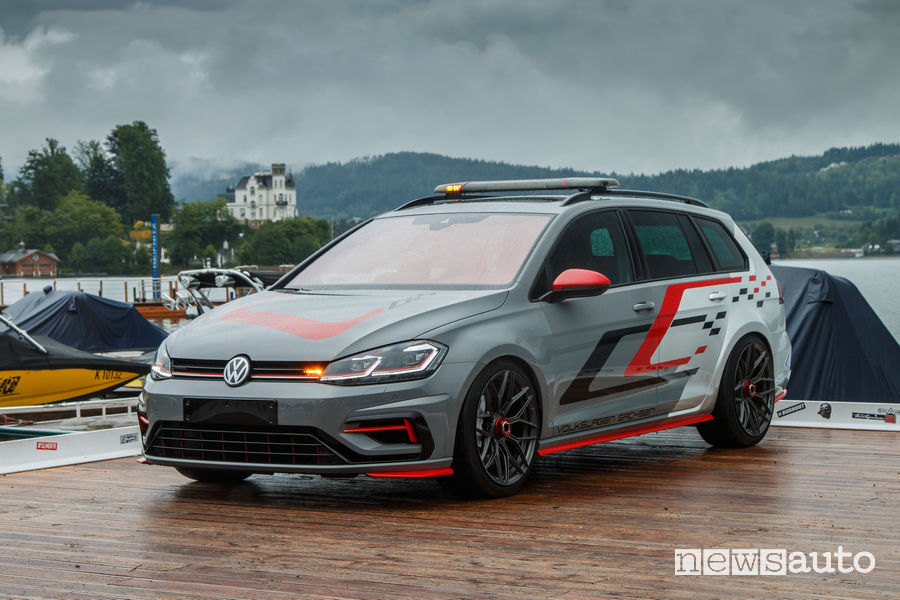 Prototipo Volkswagen Golf Variant FighteR al Worthersee 2019 vista di profilo