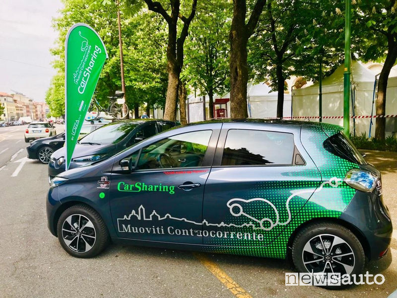 Noleggio auto elettrica a Bergamo Muoviti Controcorrente - Car Sharing Bergamo by Lozza