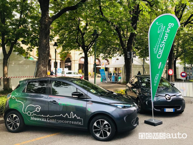 Noleggio auto elettrica a Bergamo Muoviti Controcorrente - Car Sharing Bergamo by Lozza