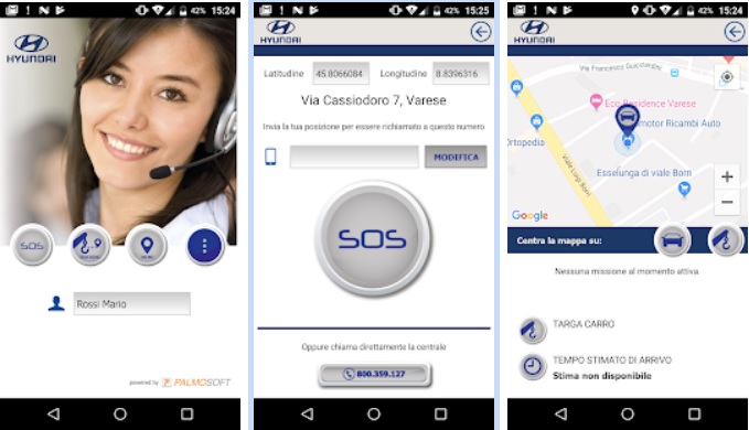 App soccorso stradale Hyundai