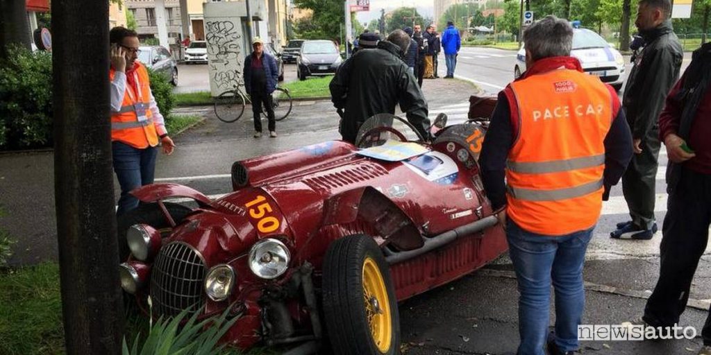 incidenti mille miglia 2019 maserati