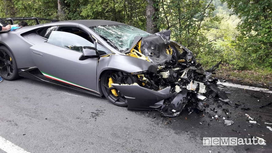 Incidente Lamborghini alla Mille Miglia 2019
