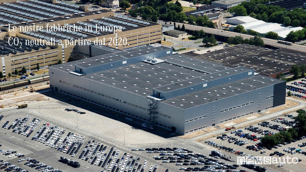 Gli stablimenti Daimler utilizzeranno energia elettrica rinnovabile Daimler strategia Ambition 2039
