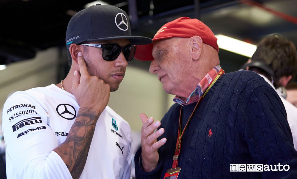 Niki Lauda e Lewis Hamilton