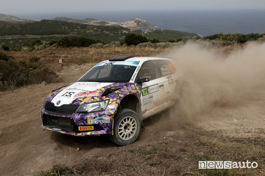 CIR 2019 Rally Italia Sardegna Skoda Fabia R5 Crugnola/Ometto