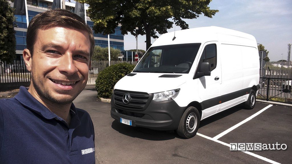 La prova del Mercedes Sprinter con Marco Paternostro