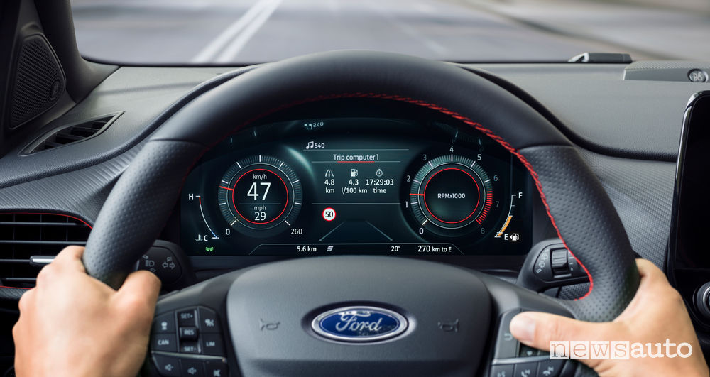 Nuova Ford Puma ST-Line quadro strumenti digitale