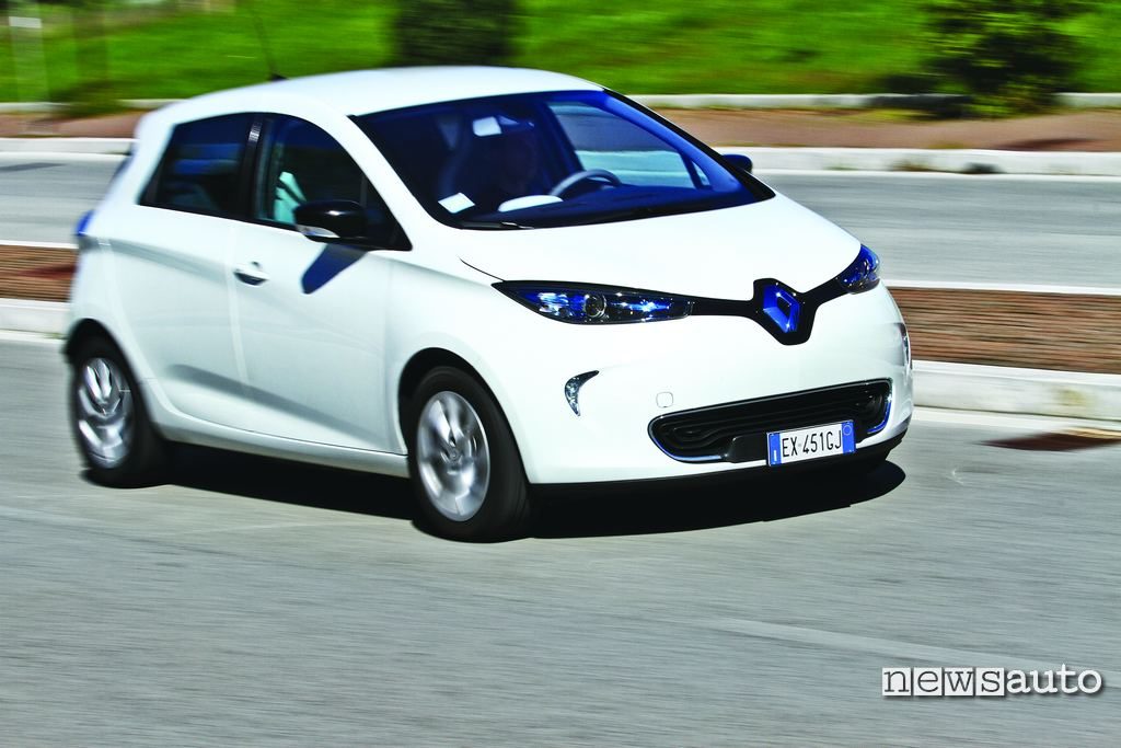 Renault Zoe frontale movimento
